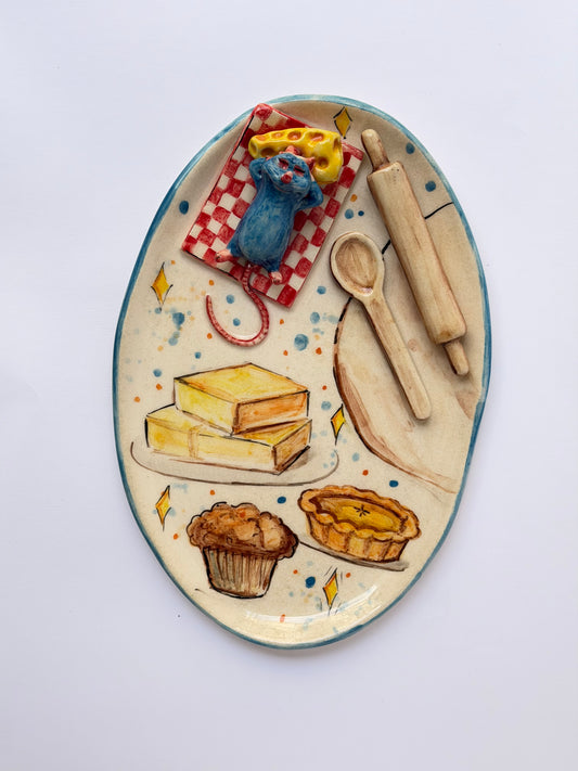 Little Chef handmade ceramic plate
