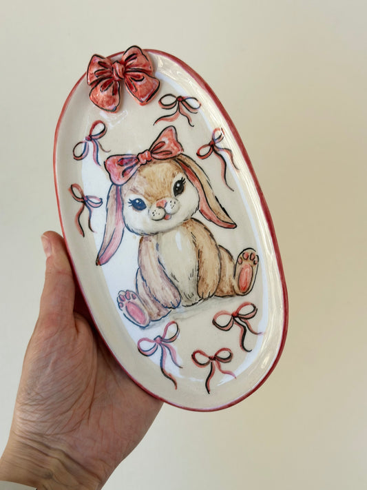 Rabbit Handmade plate