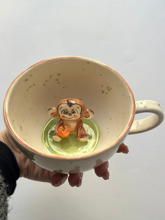 Monkey 🐵 handmade mug