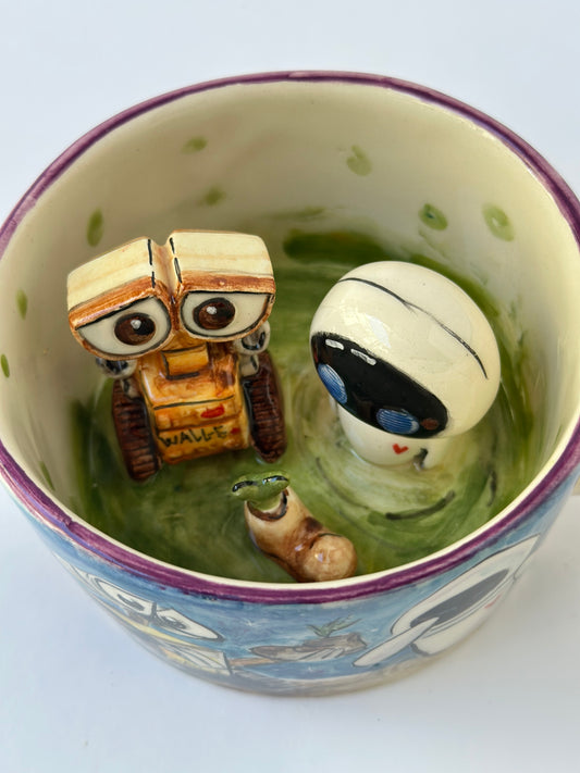 Couple handmade ceramic mug