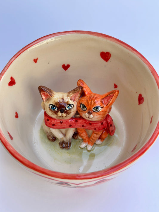 Lovely Cats handmade mug