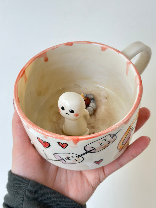 Marshmallow handmade mug