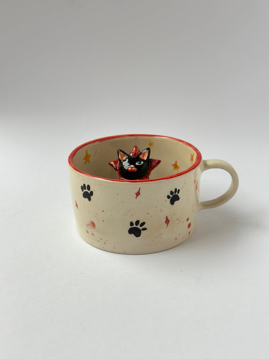 Cat handmade mug πββ¬ (well-behaved cat)
