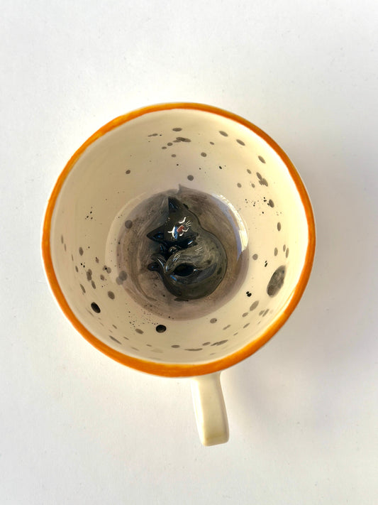 Cat handmade mugπ