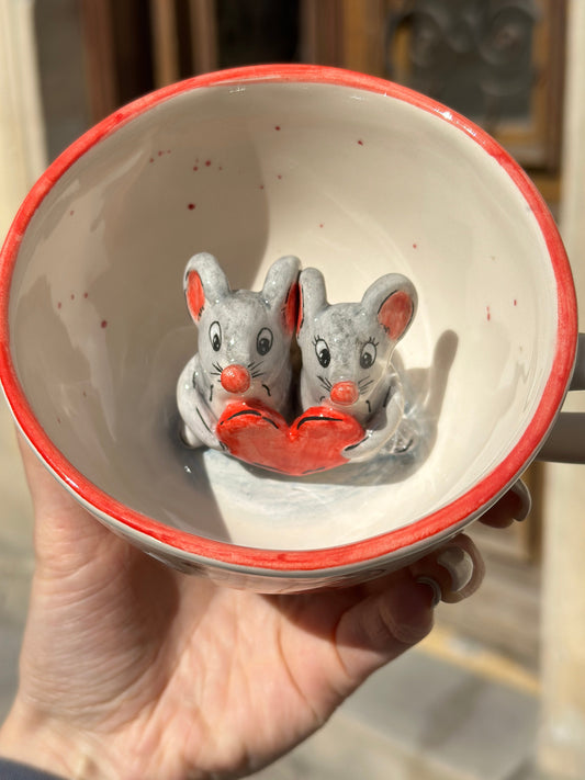 Love mug handmade