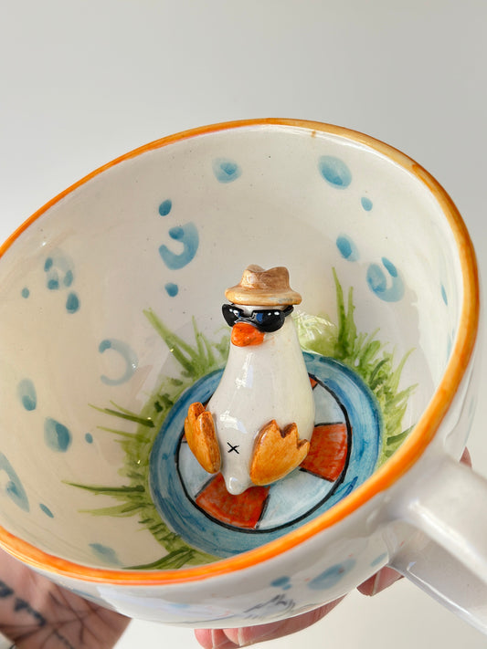 Duck handmade mug