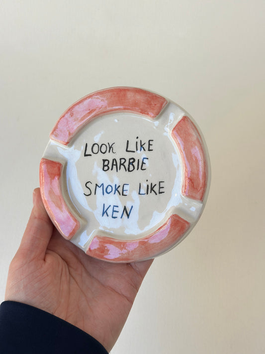 Handmade ceramic ashtray