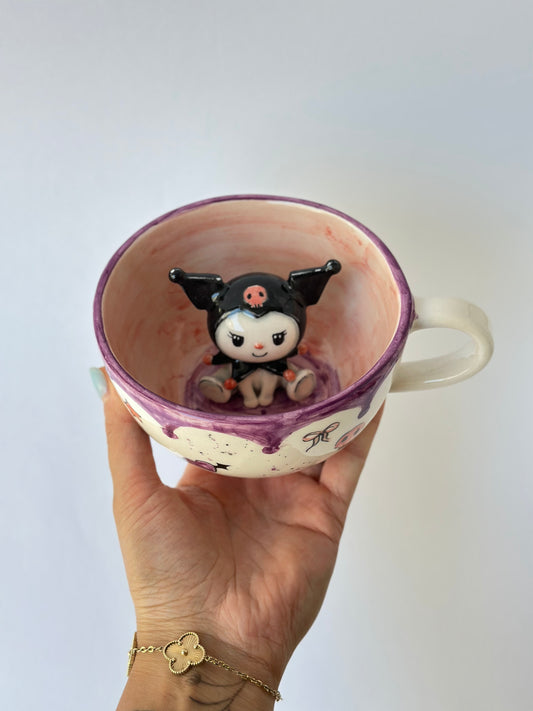 Cat handmade ceramic mug