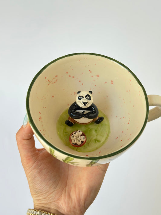 Panda handmade ceramic mug