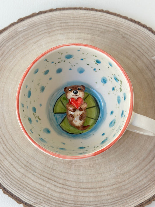 Sea Otter handmade mug