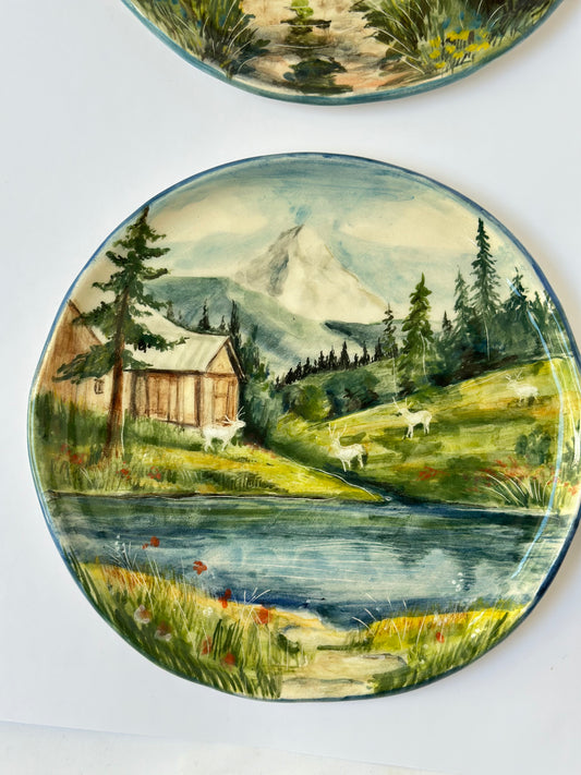 Handmade captured in ceramic plate🌿🏡
