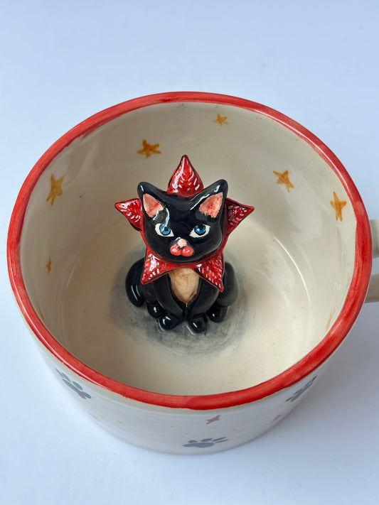 Cat handmade mug πββ¬ (well-behaved cat)