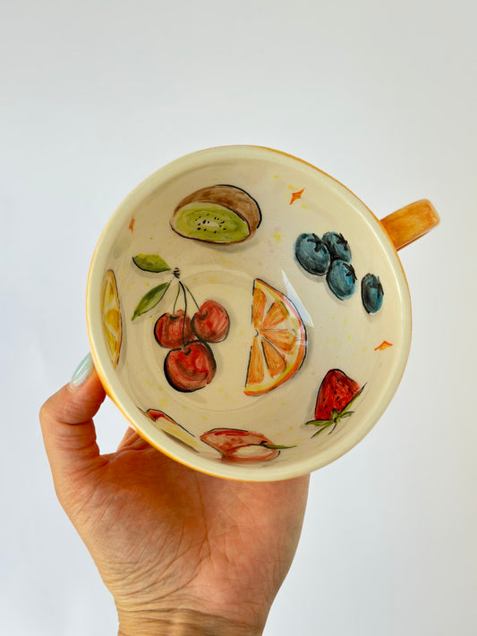 Summer Fruits Handmade special mug ceramic