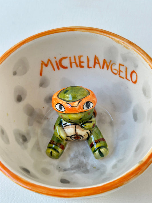 Warrior Turtle handmade mug
