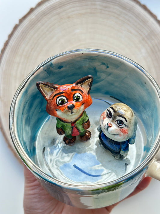 Nick and Judy handmade mug