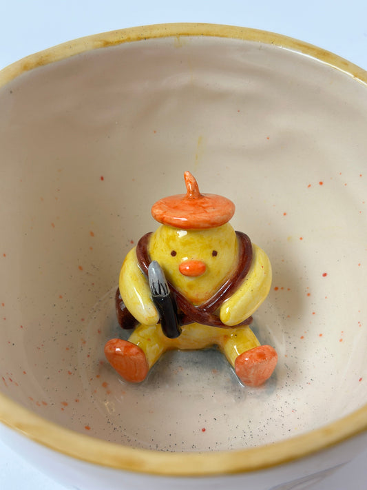 Artist Painter chick handmade mugπ