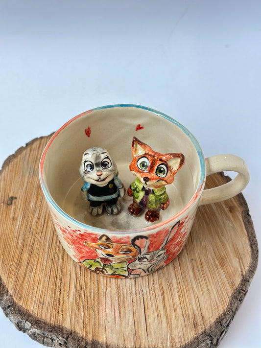 Nick and Judy handmade mug
