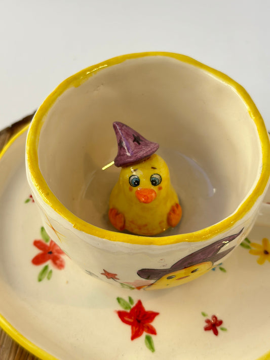 Chick π₯ handmade mug and plate