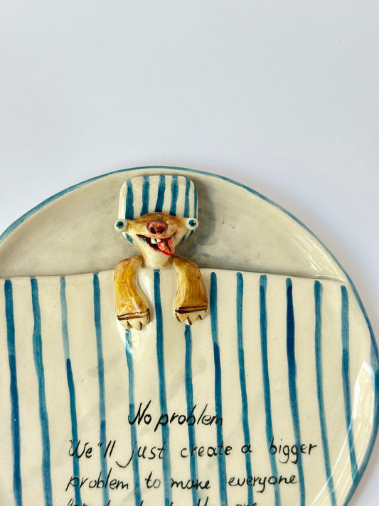 Sid handmade ceramic plate