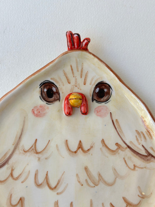 Chicken handmade plate