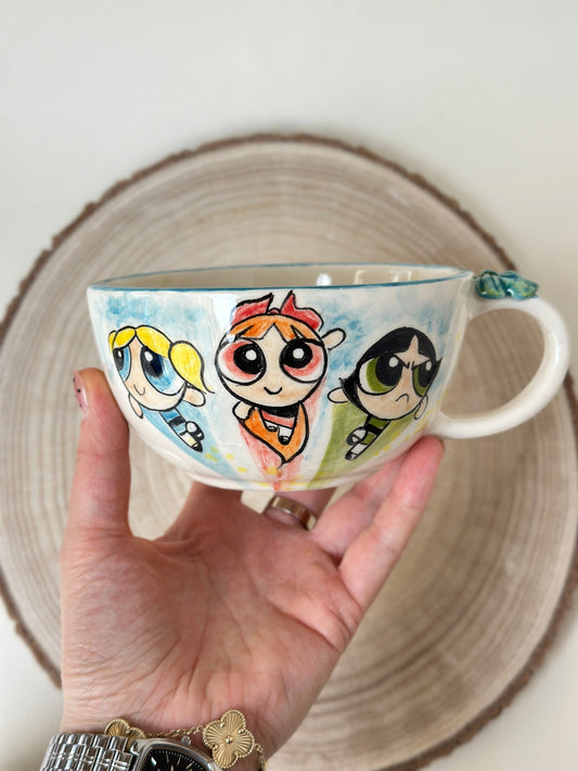 The Powerpuff handmade mug