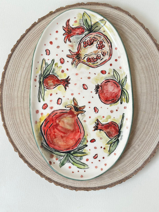 Granatte handmade plate