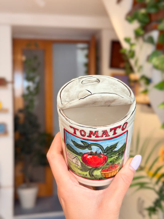 Tomato concerve handmade ceramic mug