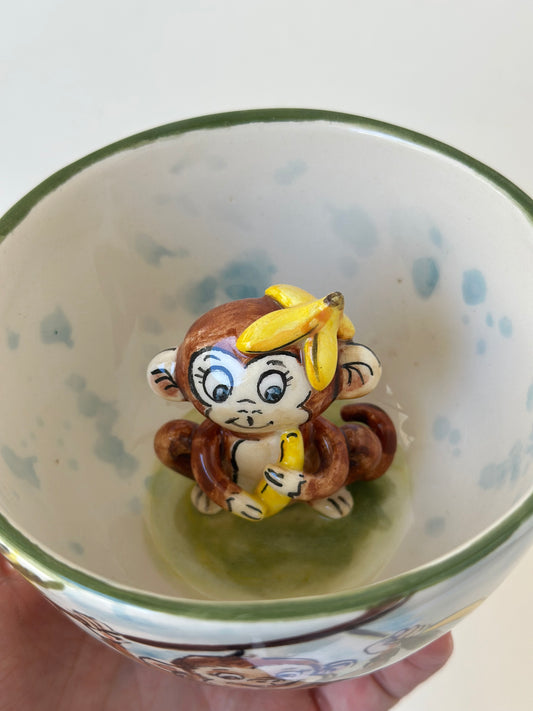 Monkey handmade mug