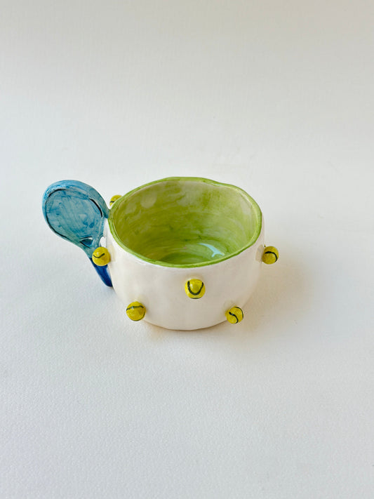 Tennis ball handmade cup