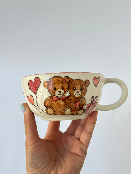 Teddy handmade ceramic mug