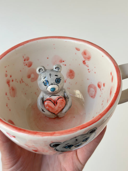 Teddy handmade ceramic mug