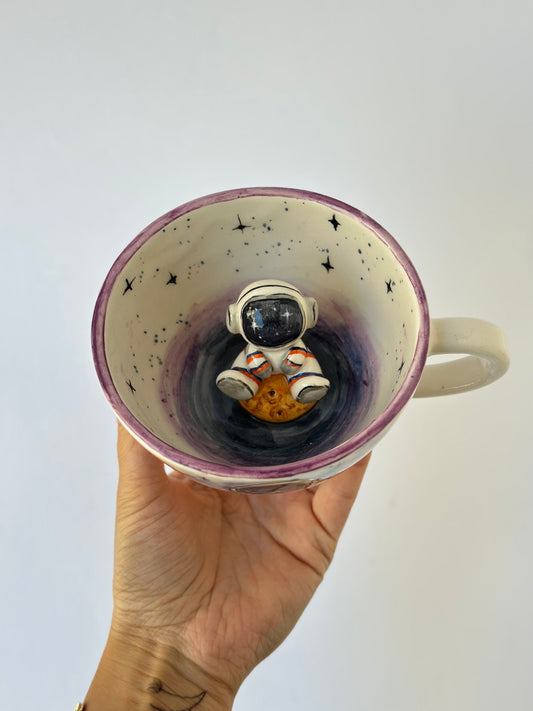 Astronaut handmade ceramic mug