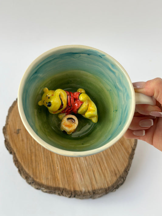 Winni The Pooh handmade mug