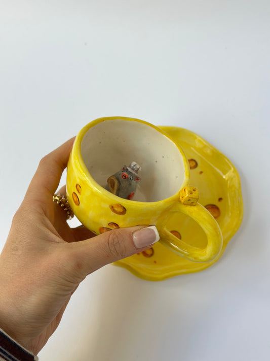 Little Chef handmade mug and plate