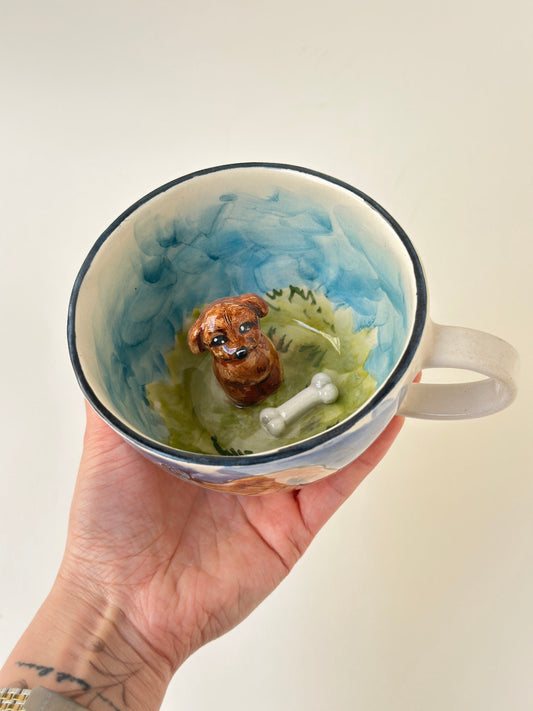 Dog handmade mug