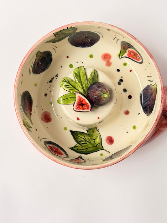 Fig handmade ceramic washing bowl