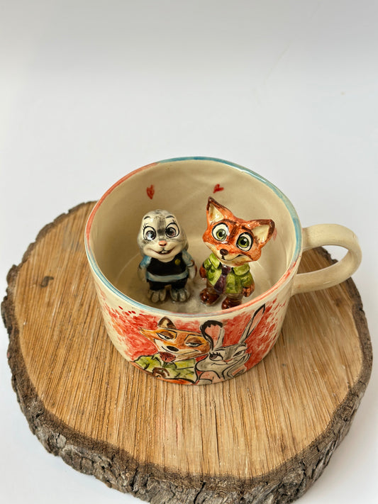 Nick and Judy handmade mug