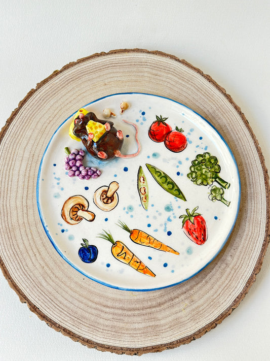 Mouse handmade plate