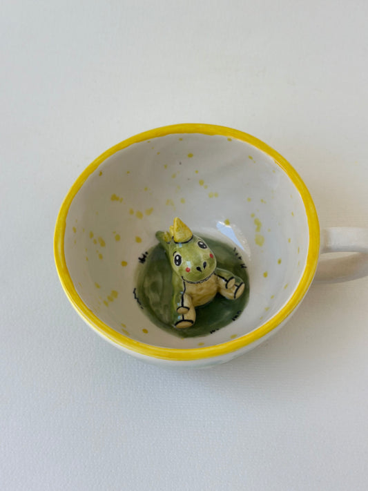 Dinosaur handmade mug