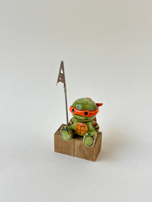 Turtle handmade picture holder