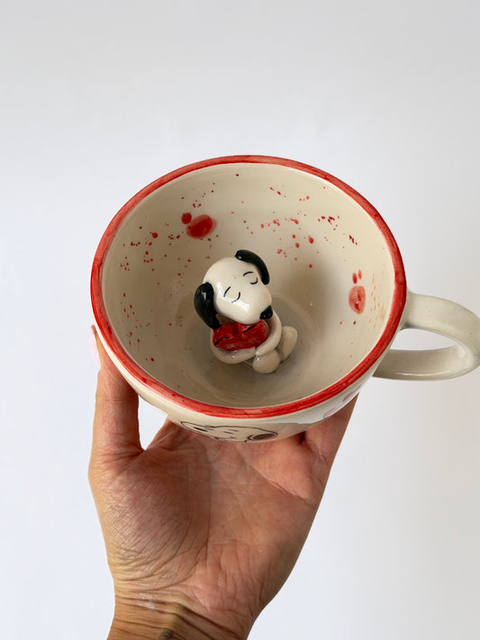 Dog handmade ceramic mug