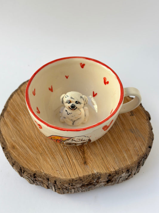 Dog handmade mug