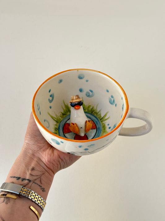 Duck handmade mug