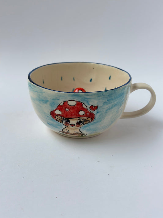 Mushroom Handmade mug