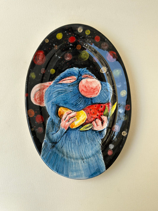 Little Chef handmade big plate (28x18)
