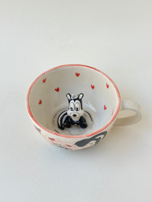 Skunk mood handmade mug