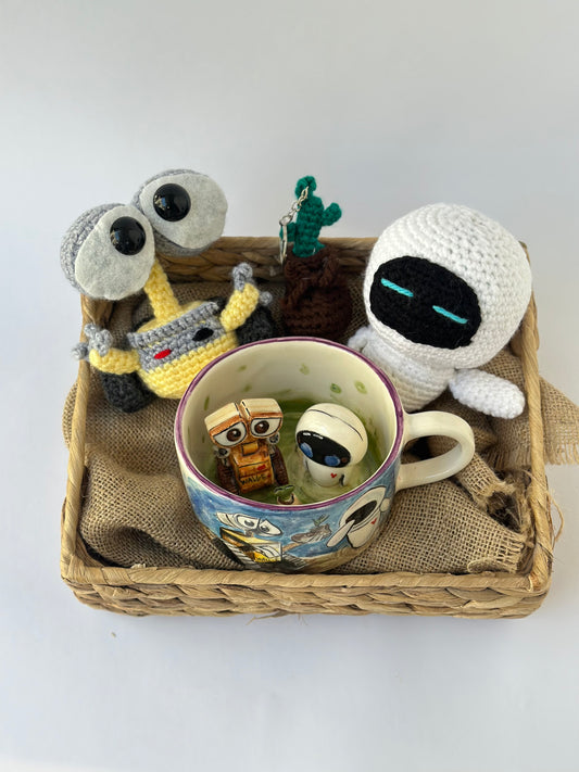 Couple handmade ceramic mug and toys