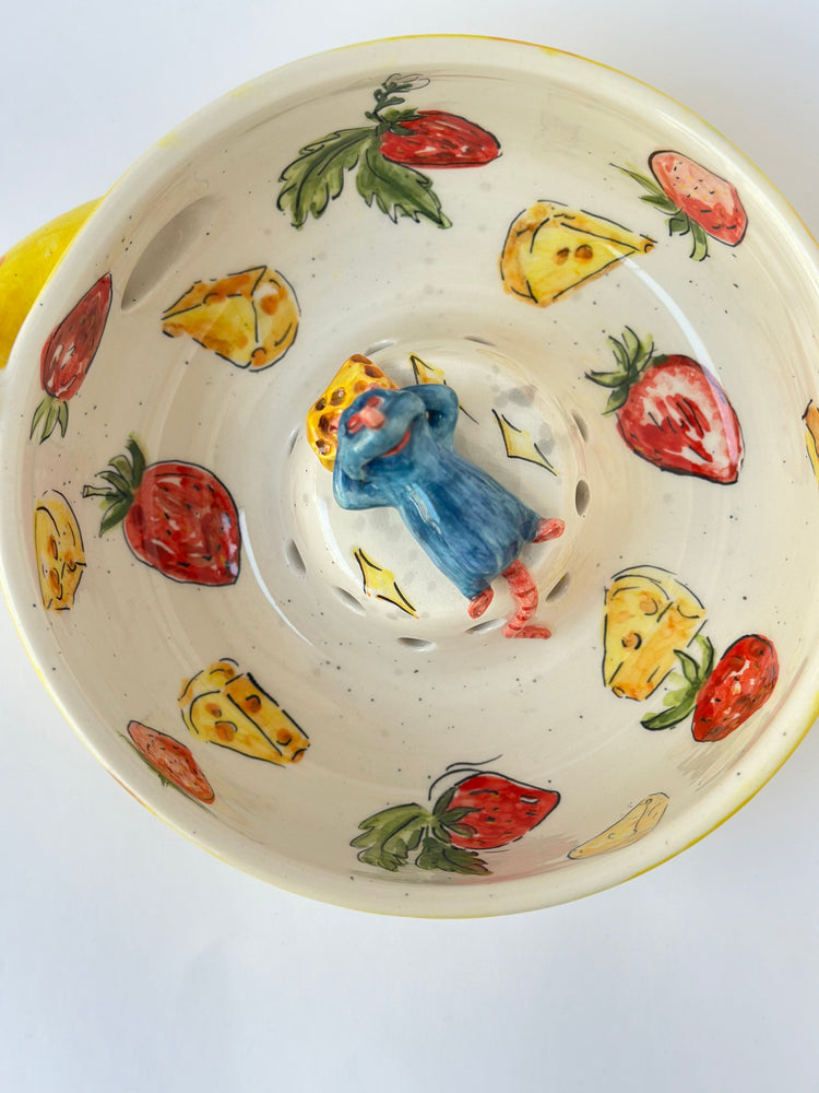 Little Chef handmade ceramic fruit washing bowl