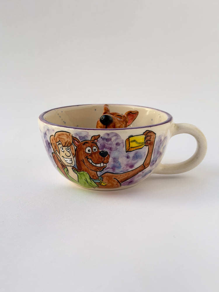 Dog handmade ceramic mug