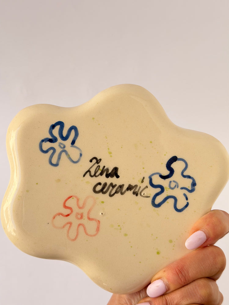 Handmade ceramic plate